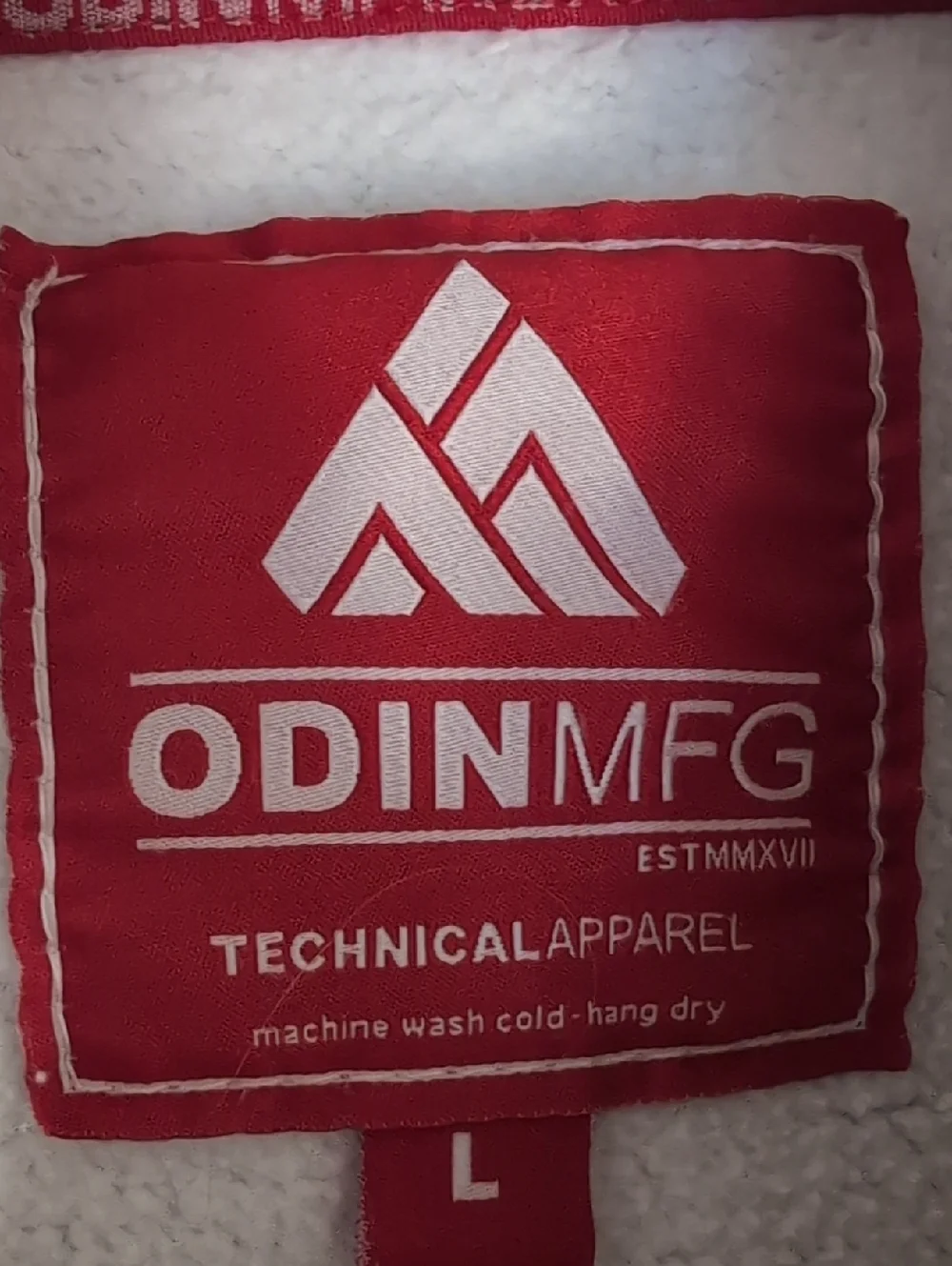 Odin Mfg Corp Alta Heavyweight Pullover Fleece Hoodie Size Large in White